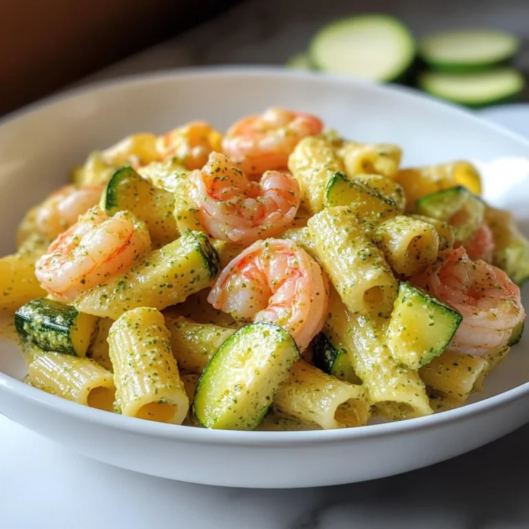 Pasta con gamberi e zucchine