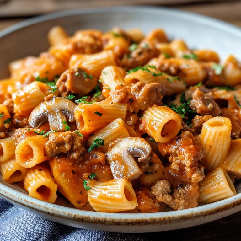 Pasta salsiccia e funghi