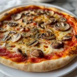 Pizza semintegrale ai funghi