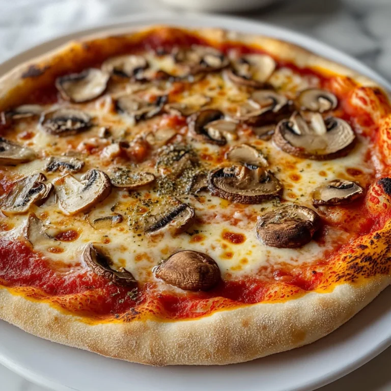 Pizza semintegrale ai funghi