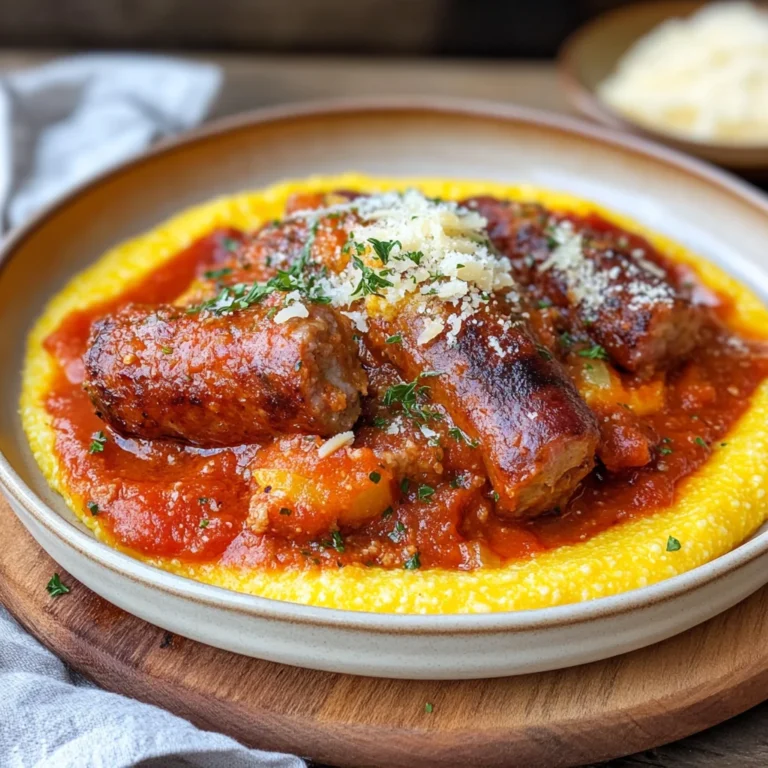 Polenta al sugo con salsiccia e costine