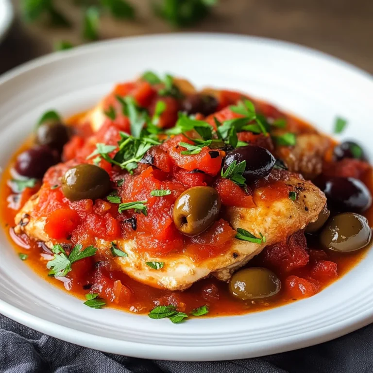 Pollo con pomodoro e olive